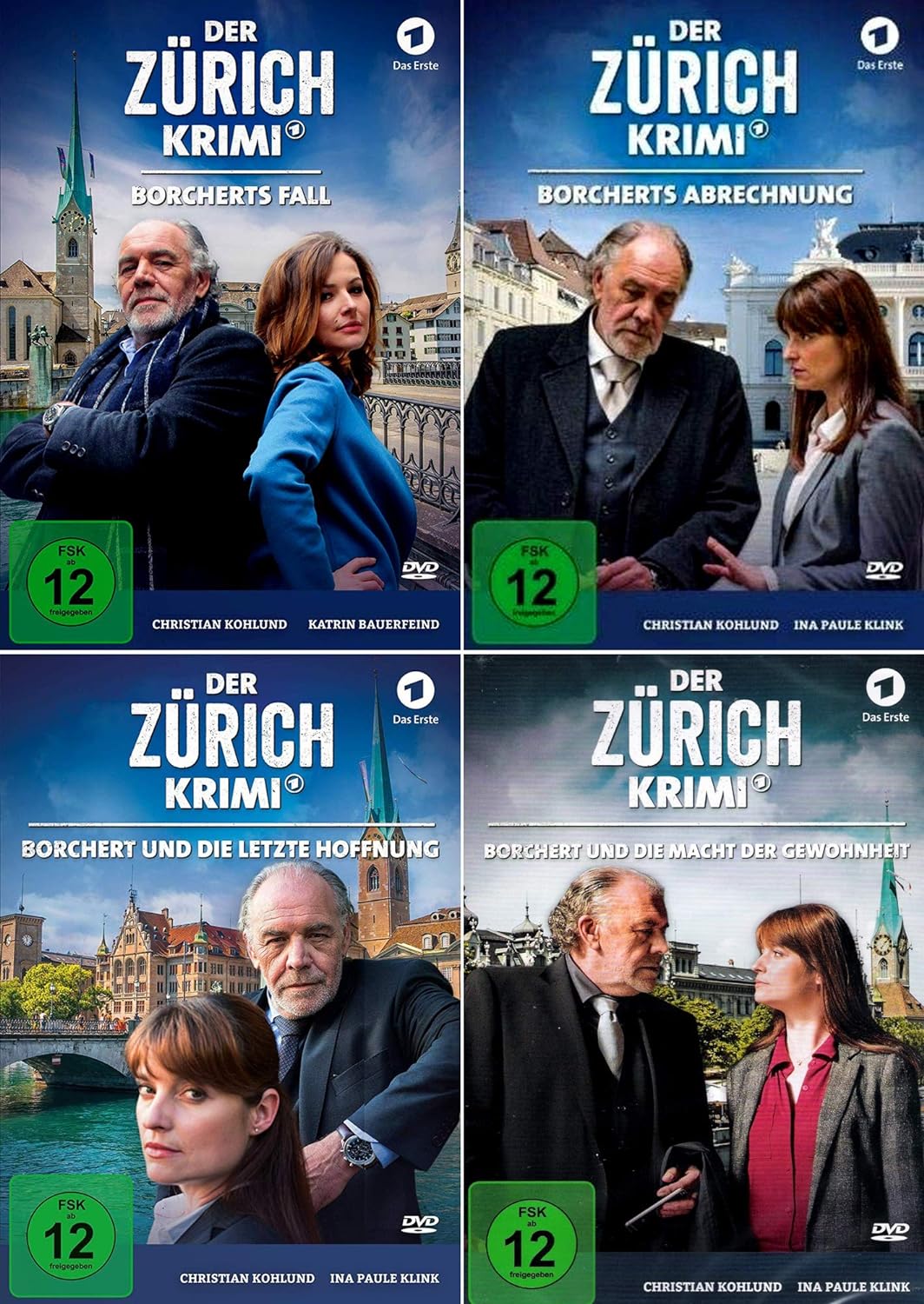 Der Zürich Krimi (Folgen 1+2+3+4+5+6+7+8+9) Borcherts Fälle [9-DVD], DVD