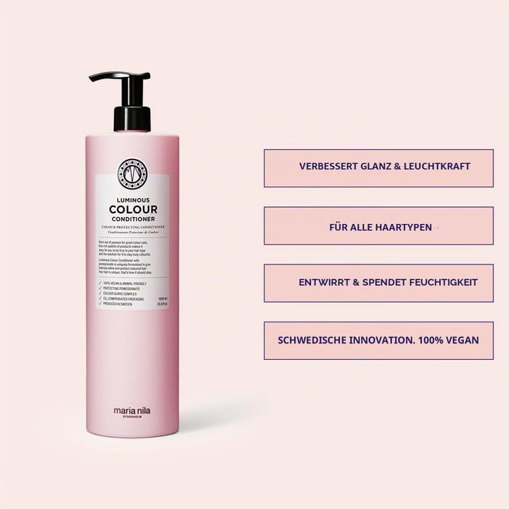 Maria Nila - Luminous Colour Conditioner 1l | pflegender Conditioner für coloriertes Haar 1 l, 1 l