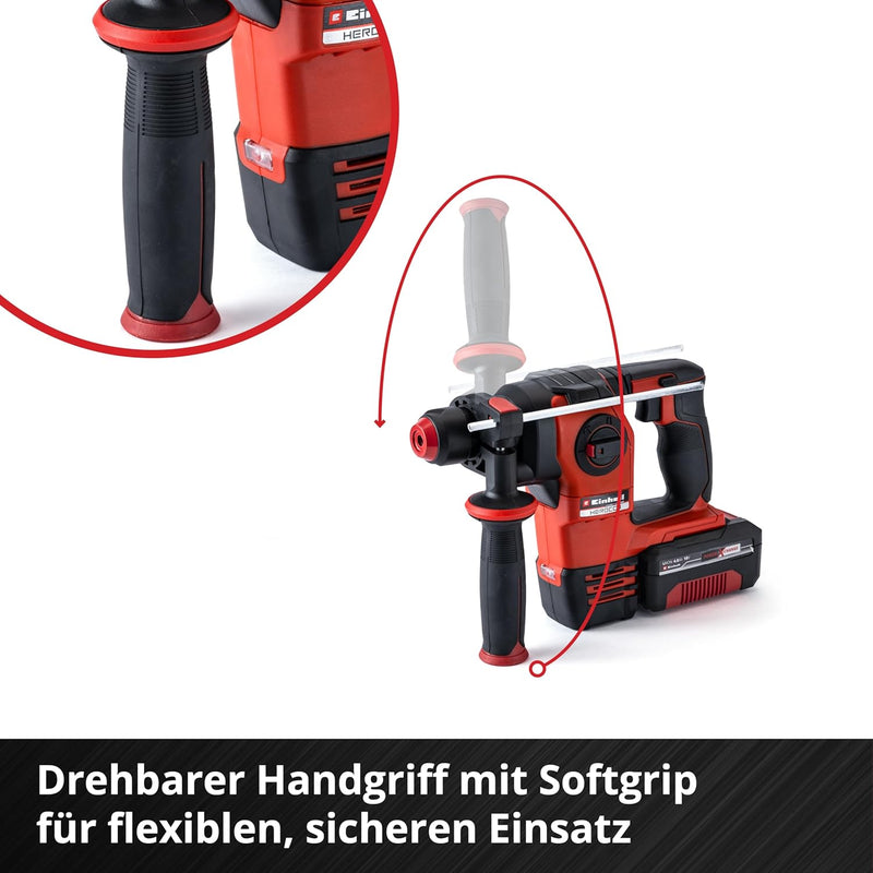 Einhell Akku-Bohrhammer HEROCCO 18/20 Power X-Change (Li-Ion, Bohren/Hammerbohren/Meisseln mit/ohne