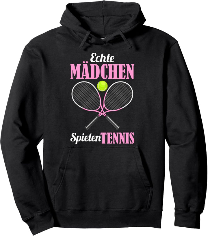 Tennisspieler, Tennis spielen, Echte Mädchen, Tennis spielen Pullover Hoodie