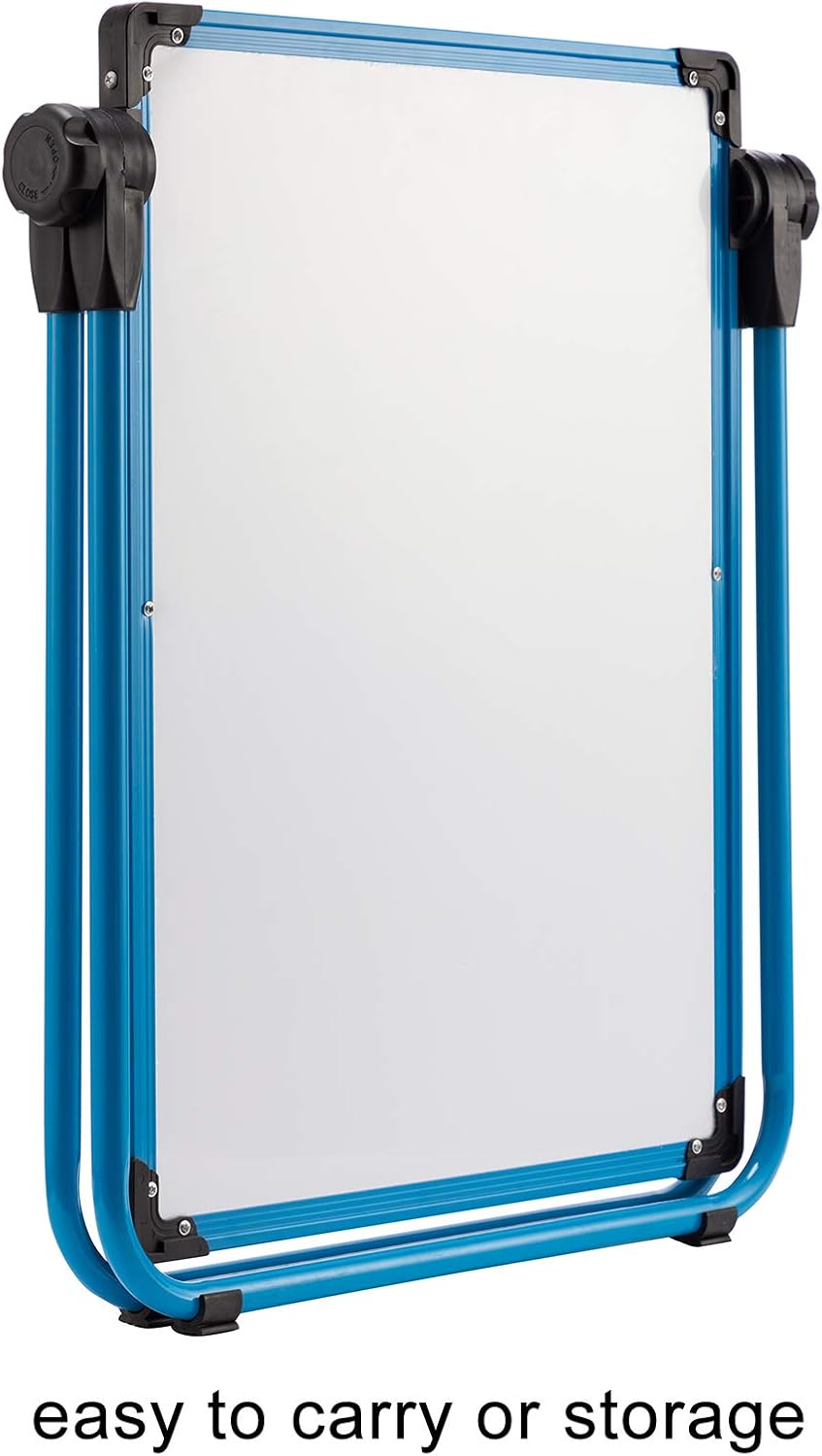 DOEWORKS Kinder Whiteboard Doppelseitiges Staffelei Kinder Whiteboard & Kreidetafel, Magnetische Whi