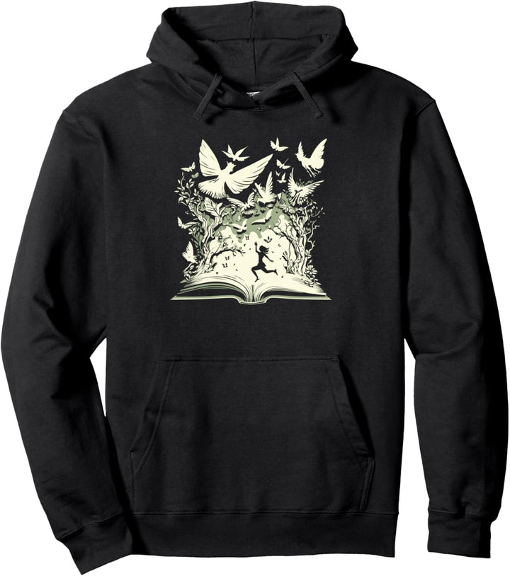 Bücherwurm Vögel Lesen Literatur Bibliothek - Leseratte Buch Pullover Hoodie