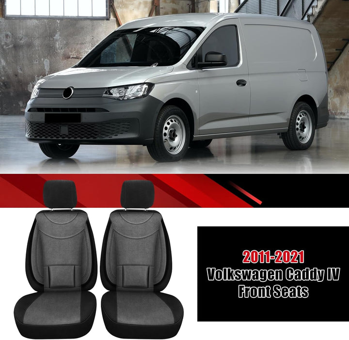 Sitzbezüge Auto für 2011-2021 VW Caddy 4, Autositzbezüge Auto-Sitzschoner Schonbezüge Sitzauflagen S