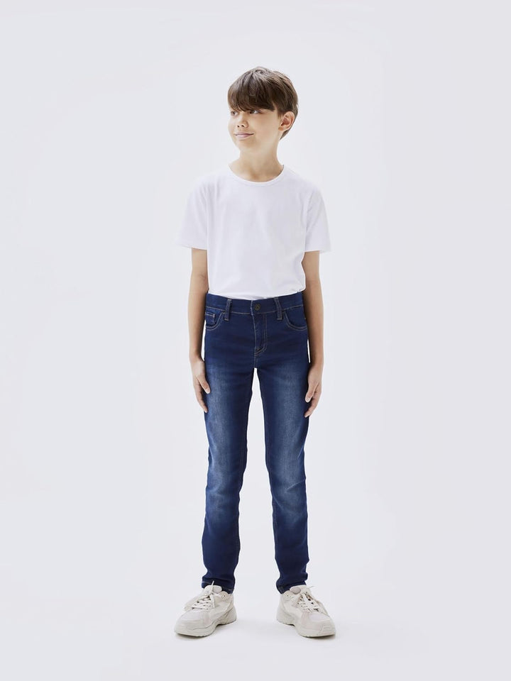 NAME IT Jungen Hose 92 Dark Blue Denim, 92 Dark Blue Denim