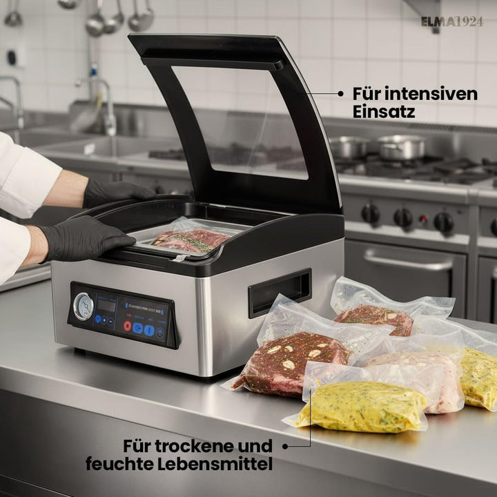 ELMA Chamber Pro Digit 300 Professioneller Vakuumierer | Intensive Nutzung, 30 cm Schweissbalken, er