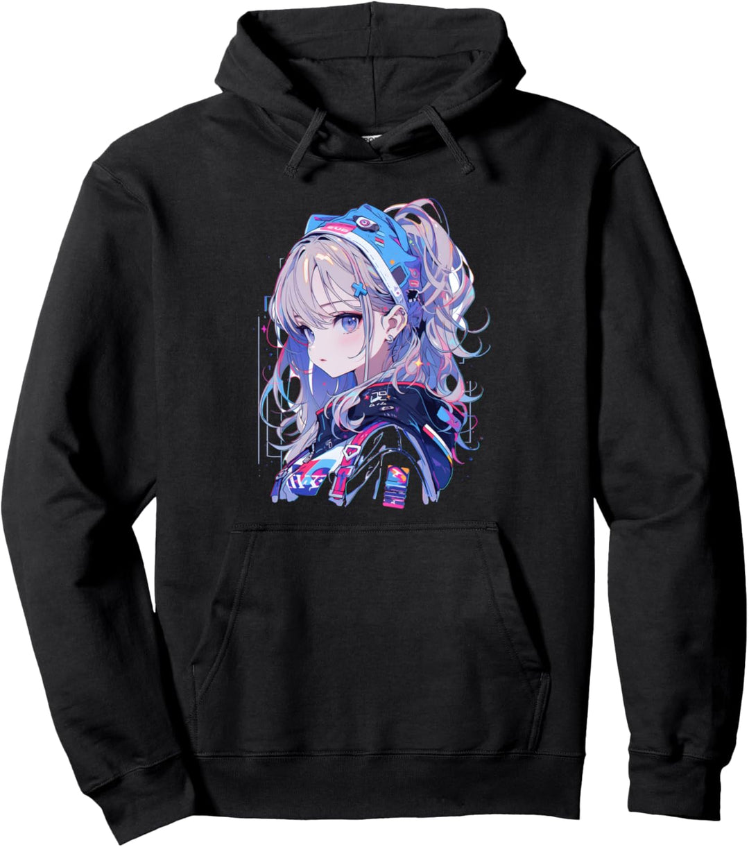 Manga Anime Ästhetische Cyberpunk Techwear Harajuku Pullover Hoodie