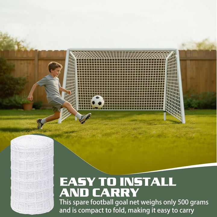 Fussballtor Netz, 3m x 2m Fussball Tornetz, Polypropylen Ersatznetz für Fussballtor, Fussball-Torpfo