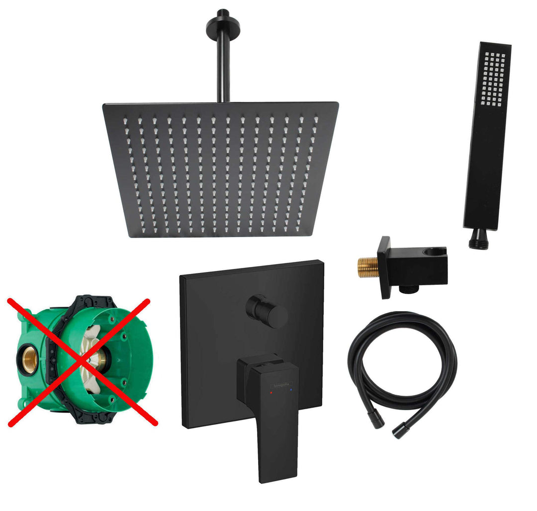 vanvilla Duschsystem mit Unterputz Duscharmatur von Hansgrohe OHNE iBox Einhebelmischer mit vanvilla
