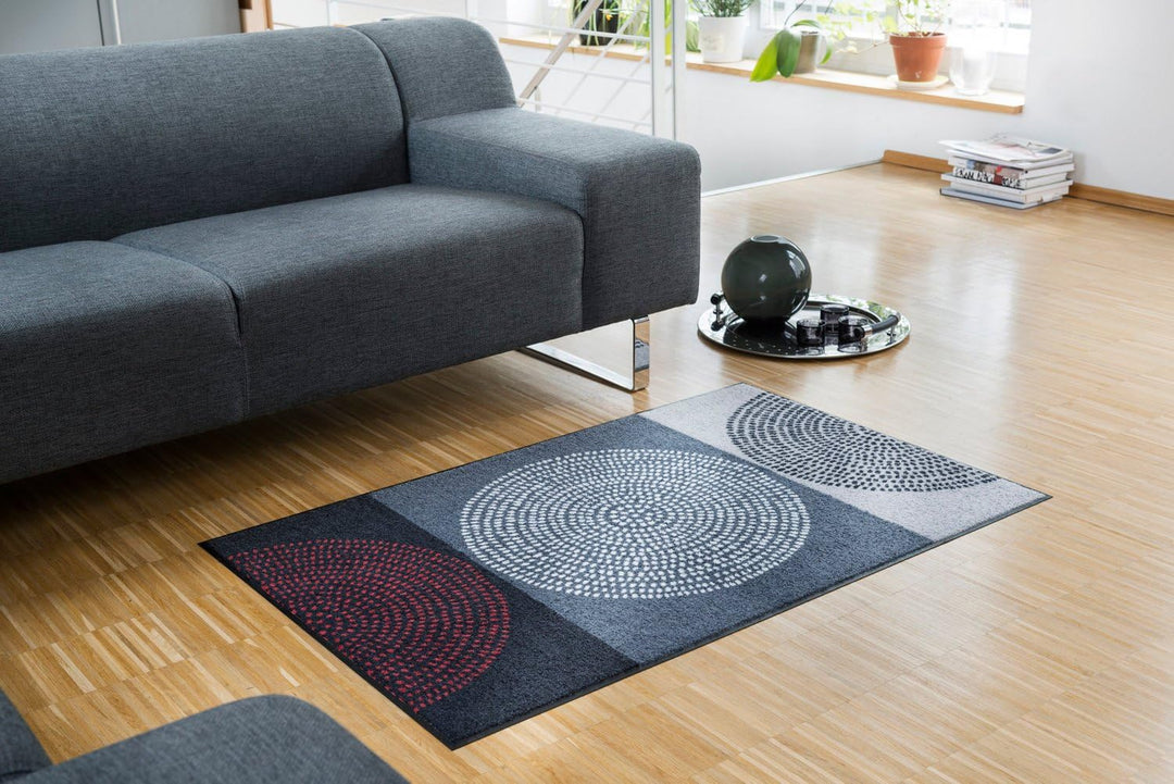 Salonloewe Fussmatte waschbar Nestor 50x75 cm SLD0847-050x075 50 cm x 75 cm Grau, 50 cm x 75 cm Grau