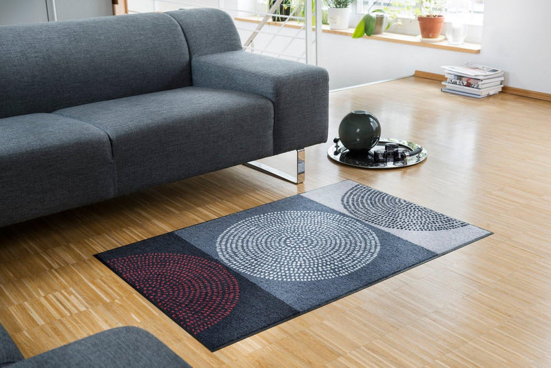 Salonloewe Fussmatte waschbar Nestor 50x75 cm SLD0847-050x075 50 cm x 75 cm Grau, 50 cm x 75 cm Grau