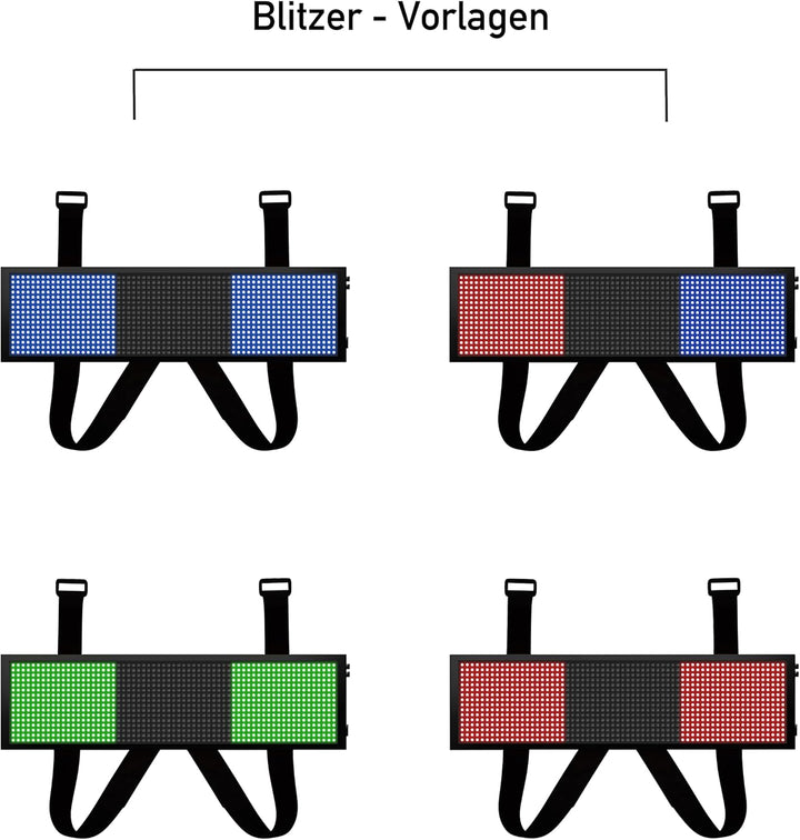 LED Frontwarnsystem | Einsatzschild | Multicolor WiFi - Android und iOS App - Handygesteuert - Dacha