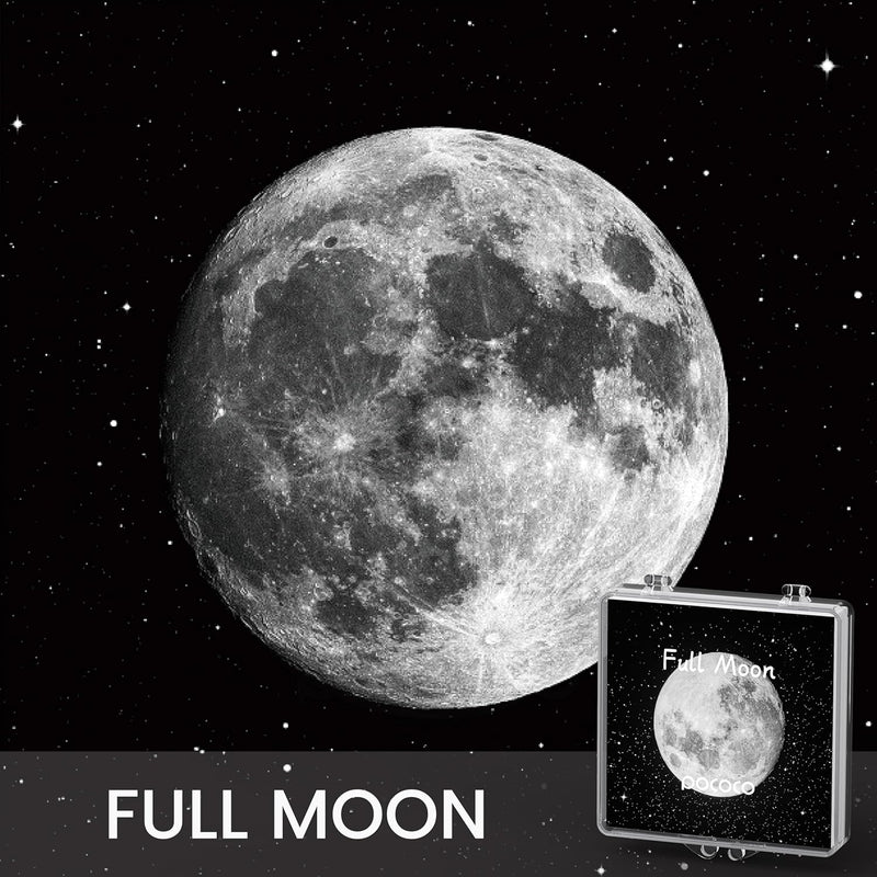 Realistische Scheiben Moon - Discs für POCOCO Galaxy Lite Star Projector Home Planetarium, 5k Ultra