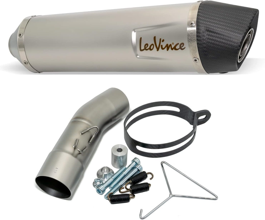 Endschalldämpfer LeoVince SLIP-ON SBK LV ONE EVO, Edelstahl, Carbon Kappe, mit Zulassung für BMW F 6