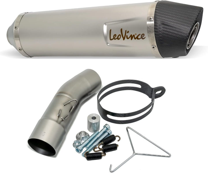 Endschalldämpfer LeoVince SLIP-ON SBK LV ONE EVO, Edelstahl, Carbon Kappe, mit Zulassung für BMW F 6