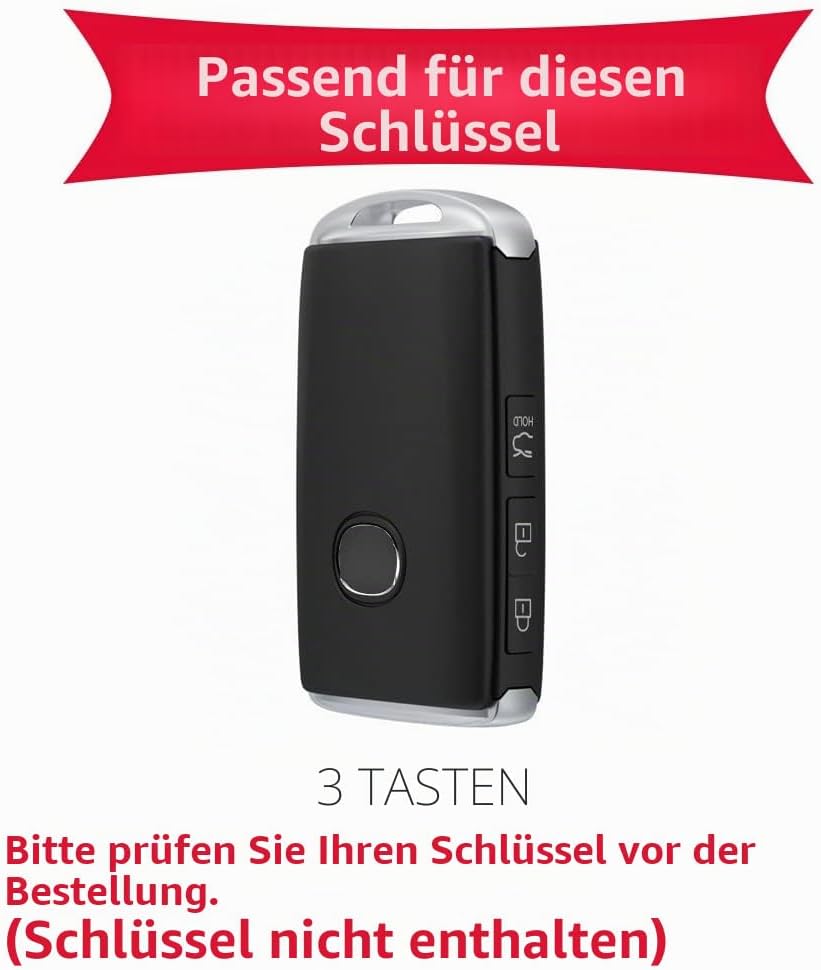 KUNIO Schlüsselhülle Passt für Mazda 3 Alexa CX-4 CX-5 MX5 CX-8 CX-9 CX-30 CX30 2019-2022 Aluminiuml