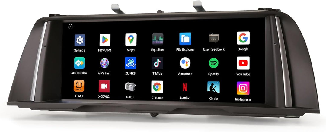 Erisin 10.25 Zoll Qualcomm 8-Kern 4GB+64GB Android 14 Autoradio Bluetooth GPS Navigation für BMW 5er