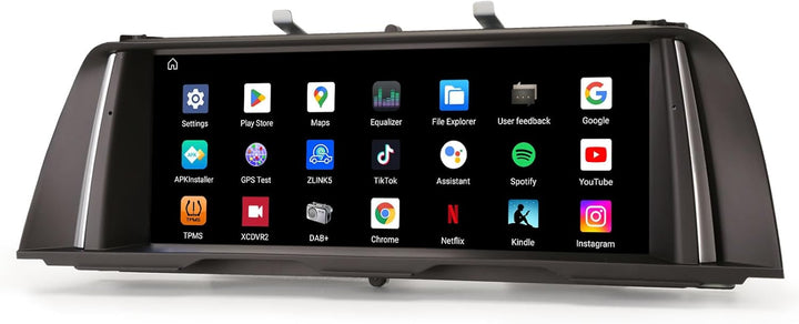 Erisin 10.25 Zoll Qualcomm 8-Kern 4GB+64GB Android 14 Autoradio Bluetooth GPS Navigation für BMW 5er