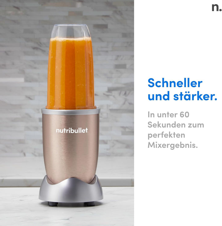 nutribullet Pro, 900 Watt Leistung, Einfach und schnell in der Anwendung, Kompakt, Leicht zu reinige