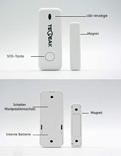Drahtloses Hausalarmsystem, TecPeak WiFi/GSM Alarm-Set mit Sicherheit für Meerjungfrauen, bietet ein