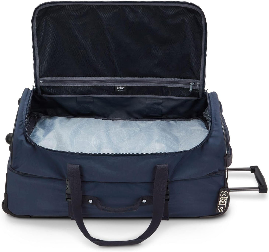 Kipling TEAGAN L, Grosser weicher Koffer, 2 Rollen Reisegepäck, 77 cm, 91 L, 3.44 kg, Blue Bleu 2 TE