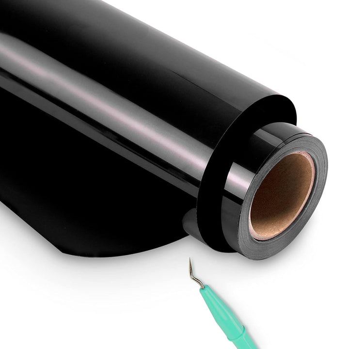 HTVRONT Plotterfolie Textil – 30.5cm x 7.6 m Flexfolie Plotter Textil für Cricut and Silhouette Came