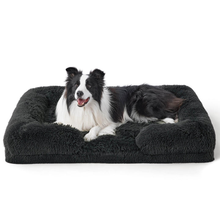 BEDSURE orthopädisches Hundebett Ergonomisches Hundesofa - 89x63 cm Hundecouch mit eierförmiger Kist