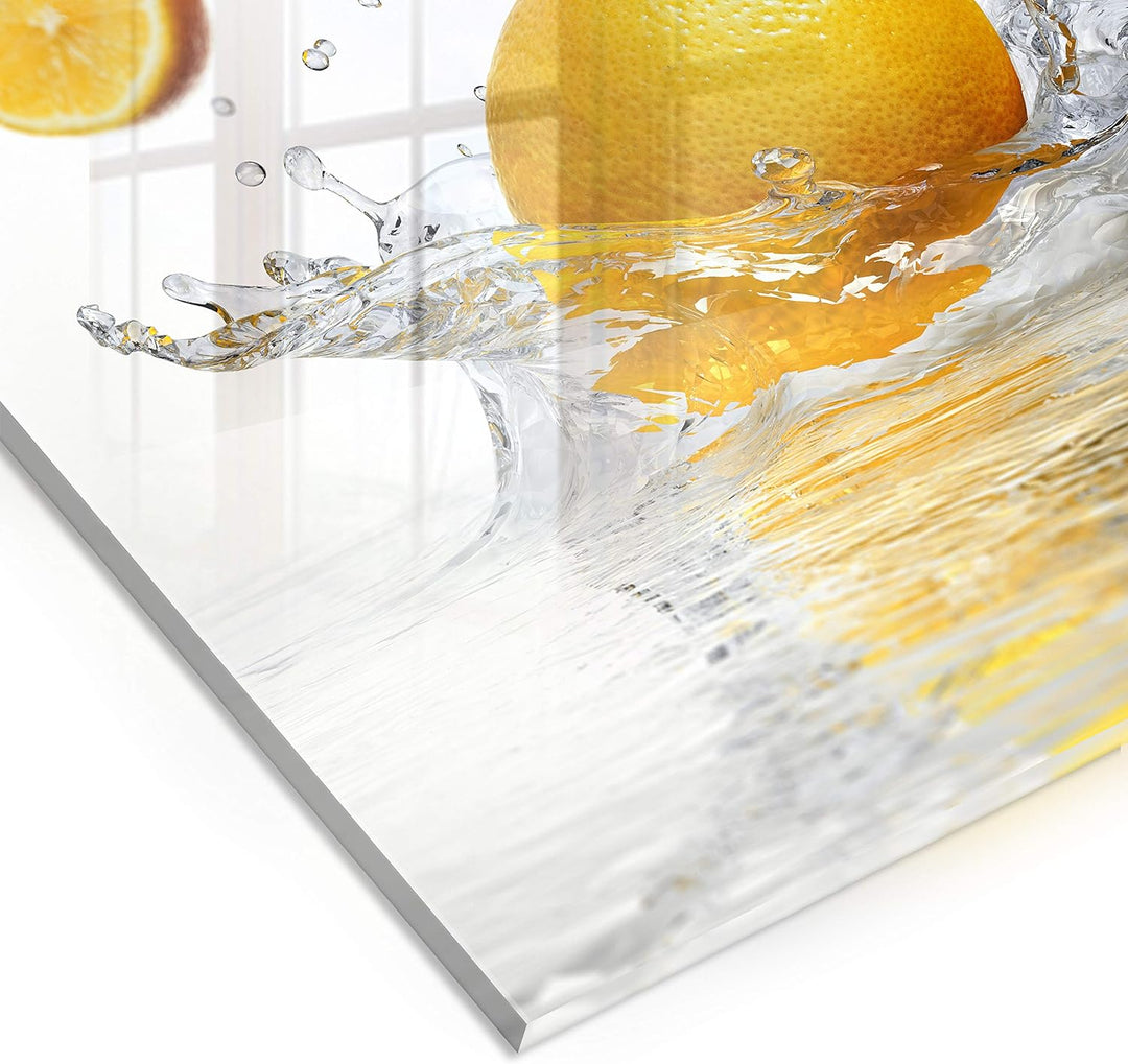 murando Spritzschutz Glas für Küche 60x60 cm Küchenrückwand Küchenspritzschutz Fliesenschutz Glasbil
