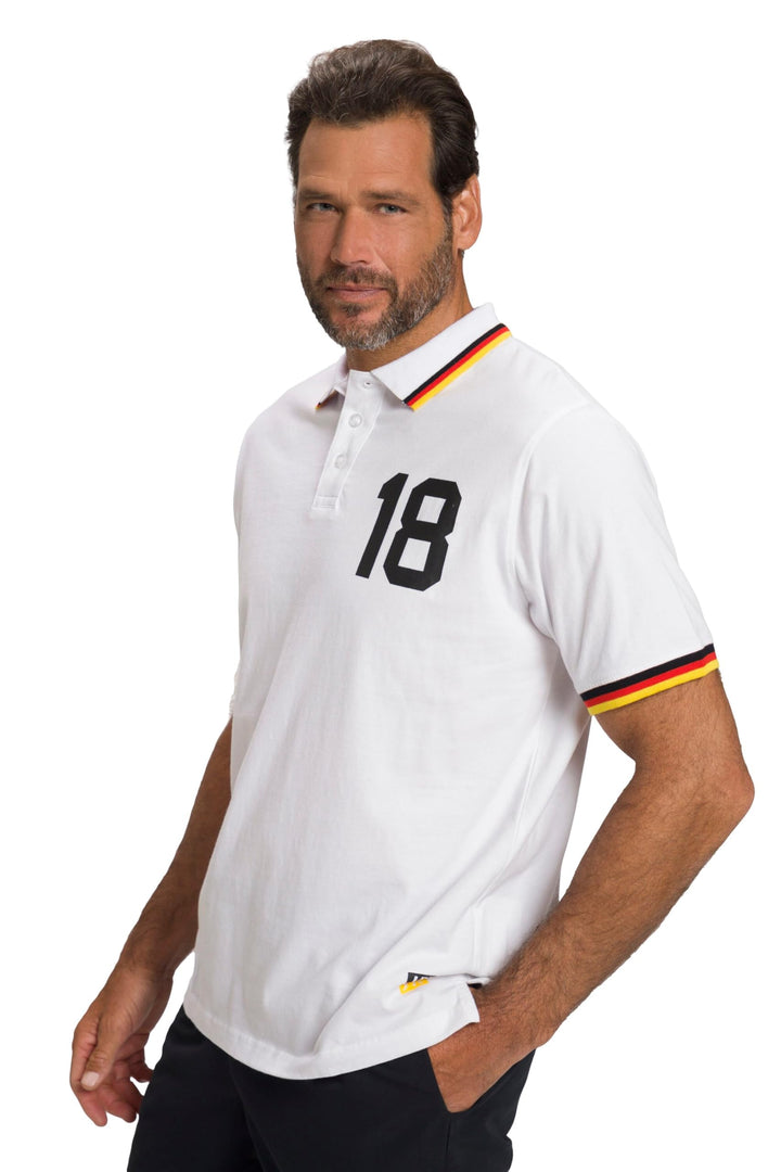 JP 1880 Herren Fussball Poloshirt 3XL Schneeweiss, 3XL Schneeweiß