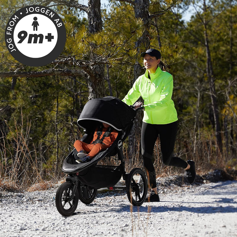 Baby Jogger Summit X3 Kinderwagen zum Joggen | zusammenklappbarer 3-Rad-Sportkinderwagen mit Handbre