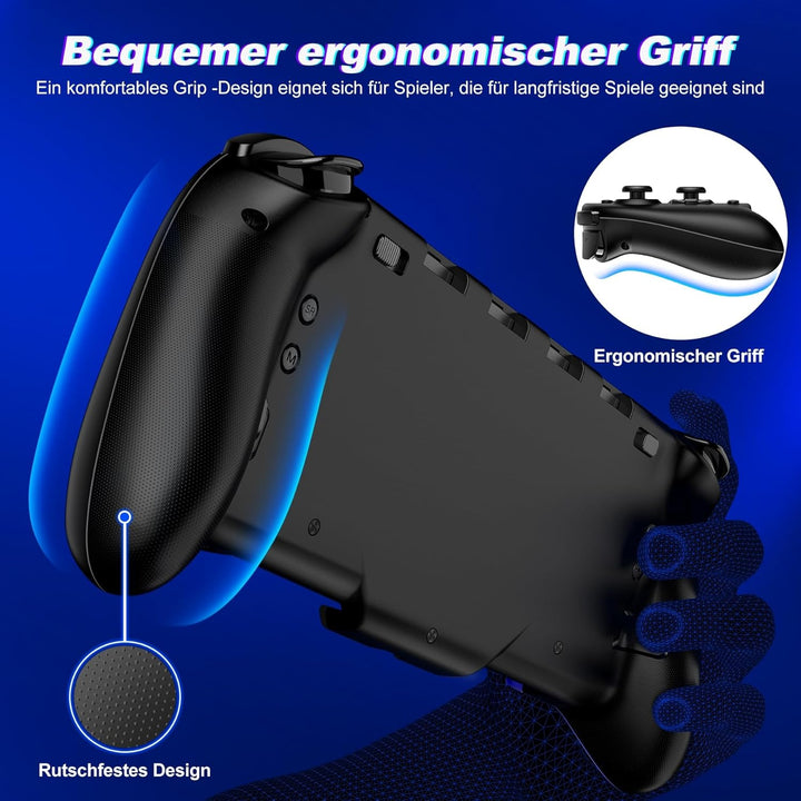 ALEEMTRY Switch Controller, Wireless für Handheld-Modus Mit Turbo/1000mAh/Programmierbare/6 Achsen G