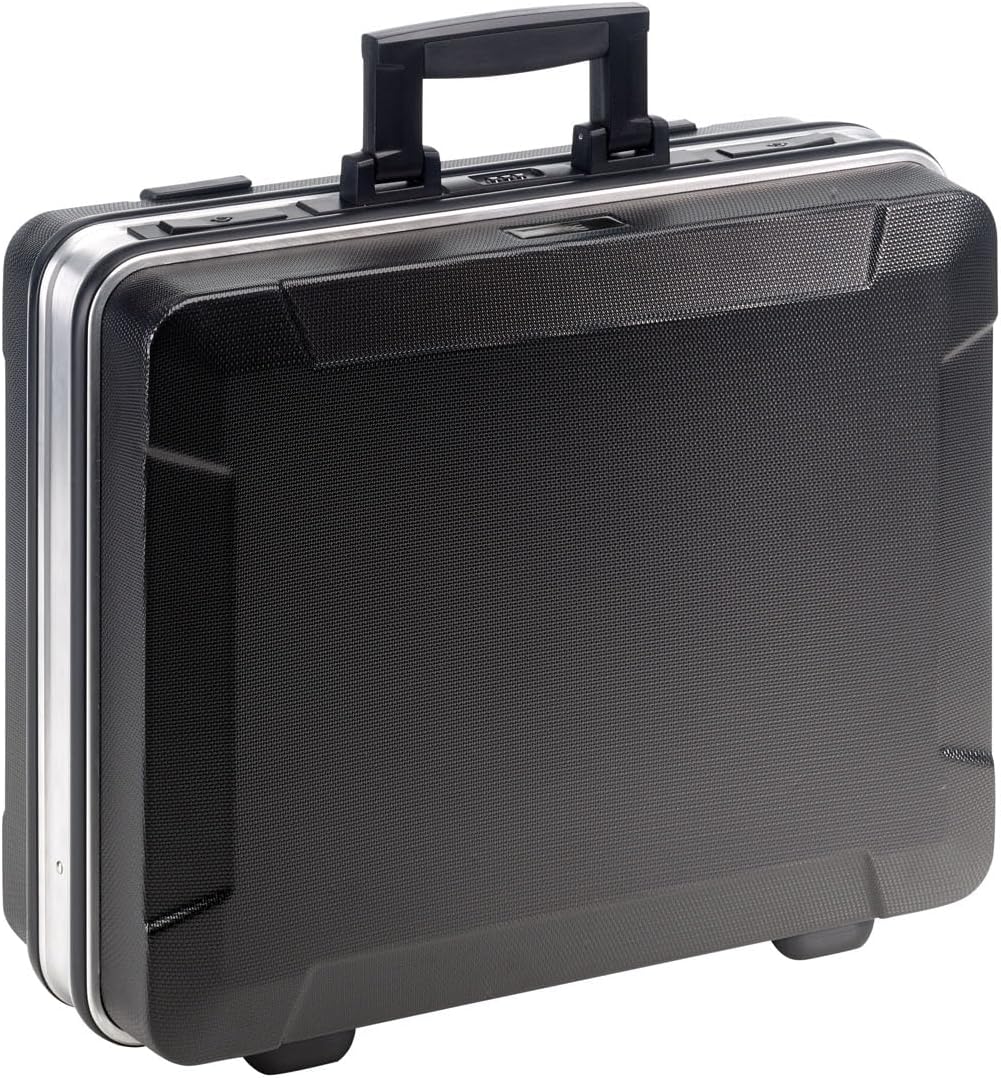 B&W Werkzeugkoffer BASE mit Werkzeugeinsteckfächern (Koffer aus ABS, Volumen 28,1l, 46,3 x 35,5 x 17