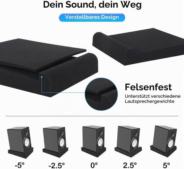 Lautsprecher-Isolationspads, Subwoofer-Isolationspad, Studiomonitorisolationspads, hochdichter Lauts