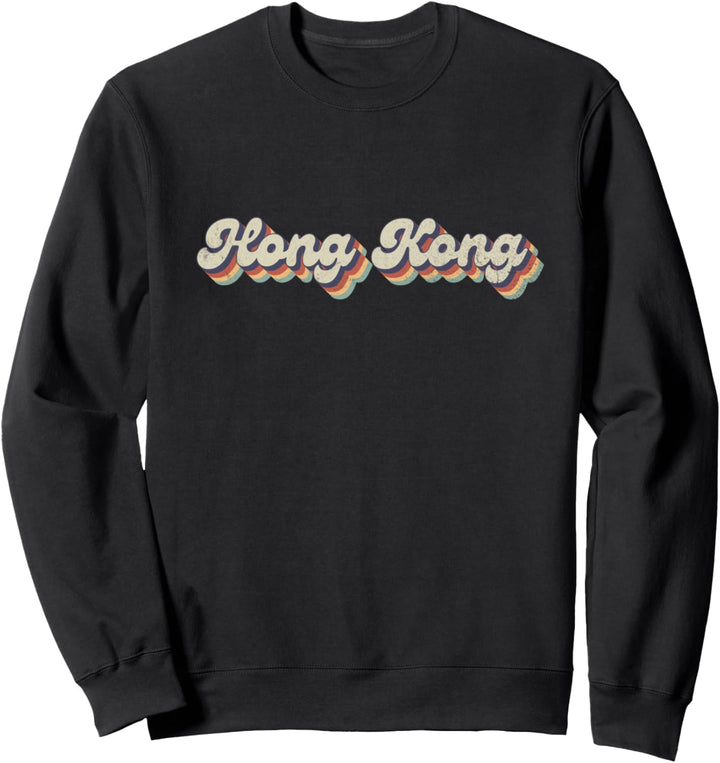 70er 80er Jahre Retro City - Vintage Hong Kong Sweatshirt