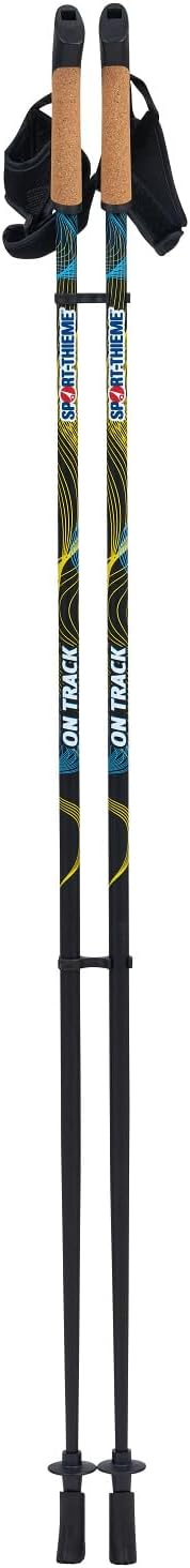 Sport-Thieme Nordic Walking Stöcke | Fixe Stocklänge | Aluminium | Korkgriff | Herausnehmbare Handsc