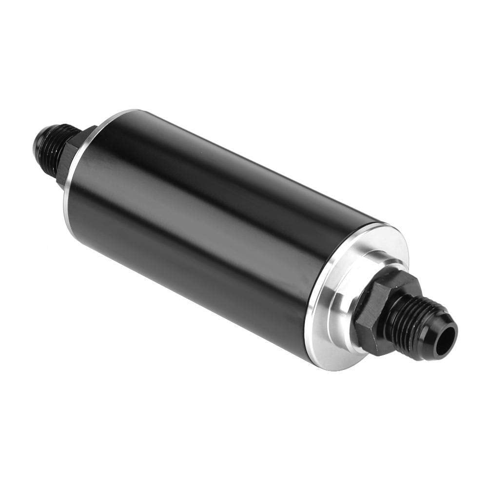 KSTE Universal-100 Micron AN6 Aluminium High Flow Kraftstoff Inline Benzin Filter for Auto-LKW-Schwa