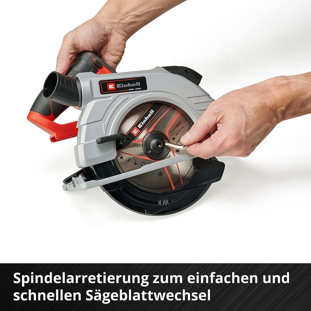 Einhell Akku-Handkreissäge TE-CS 18/190 Li BL- Solo Power X-Change (Li-Ion, 18 V, Ø190x20 mm Sägebla