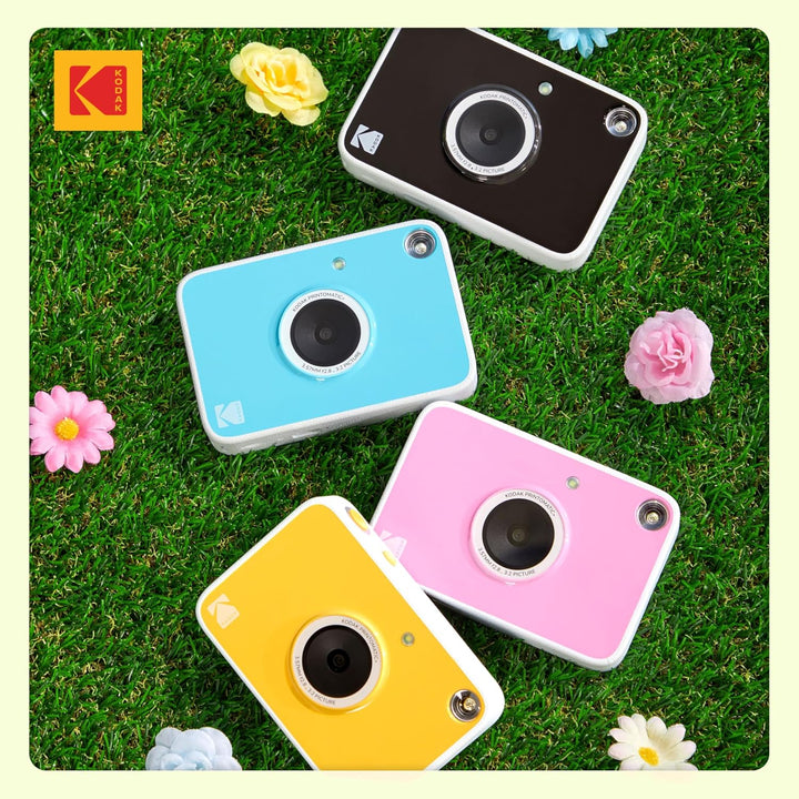 Kodak Printomatic+ Sofortbild-Digitalkamera, Zink-Fotopapier 2x3 (5,1x7,5 cm) 10 MP, RGB-LED, Set: T
