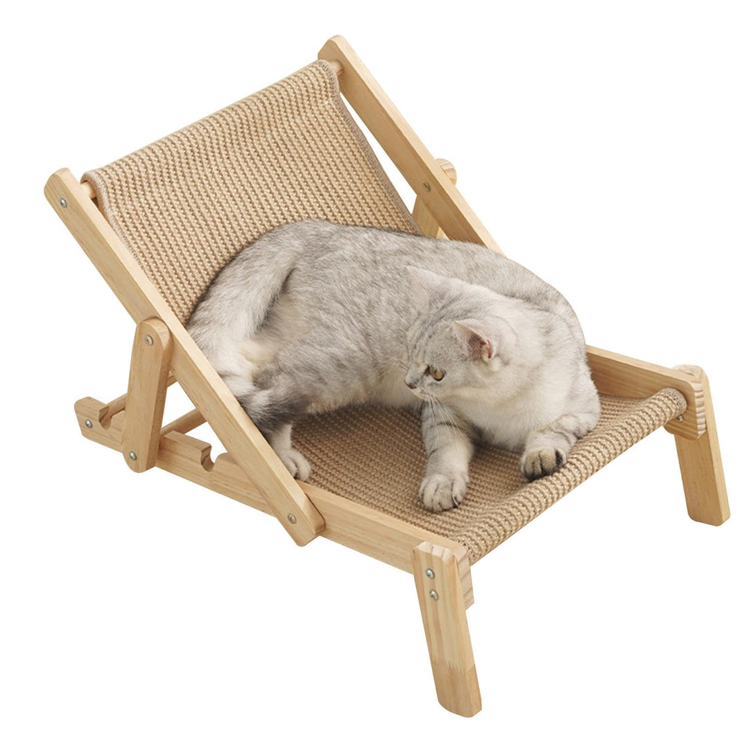 Erhöhtes Katzenbett Mit Sisal-Kratzer, Katzen Sisal Stuhl, Erhöhtes Katzenstuhlbett, Kratzbrettstuhl