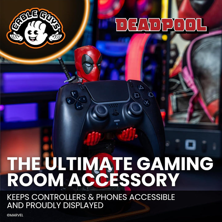 Cableguys Marvel Deadpool Plinth Controller Halter &amp; Handy Ständer - Gaming Zubehör für Zimmer und S