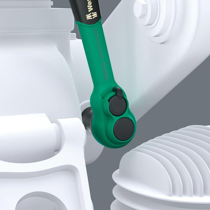 Wera 05150114001 9724 Schaumstoffeinlage 8010 B Zyklop Comfort Knarre Set 1, 3/8", 16-teilig