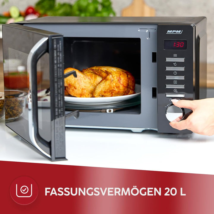 MPM Mikrowelle MPM-20-KMT-05 20 L - Mikrowellenofen für schnelles Kochen - Erwärmen und Auftauen - D