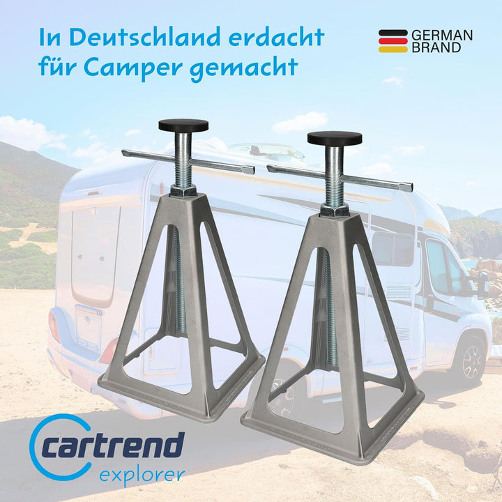 Cartrend Caravan Stützbock, Wohnwagen Stützbock Wohnmobil Stützbock, Wohnwagenzubehör Wohnmobilzubeh