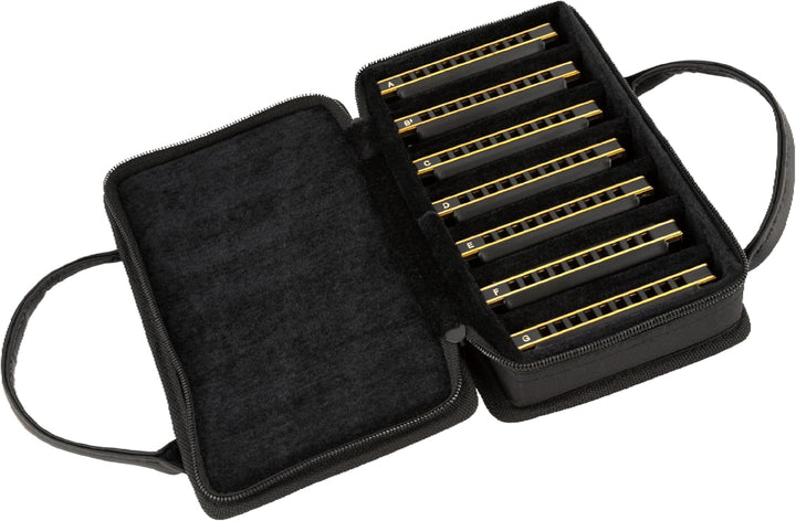 Fender Blues Harmonica DeVille 7' Set im Case, 0990702049