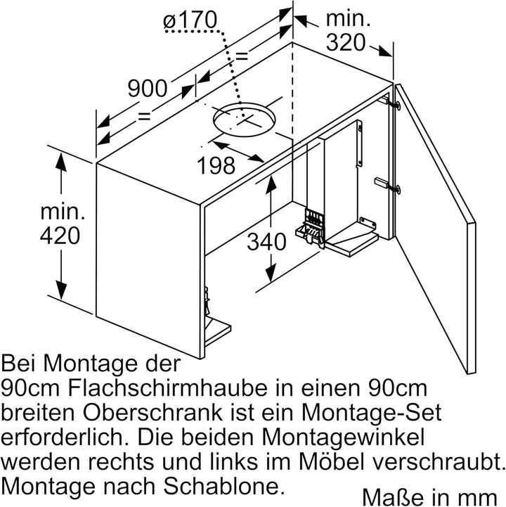 Siemens LZ49200 Dunstabzugshaubenzubehör/Einbau