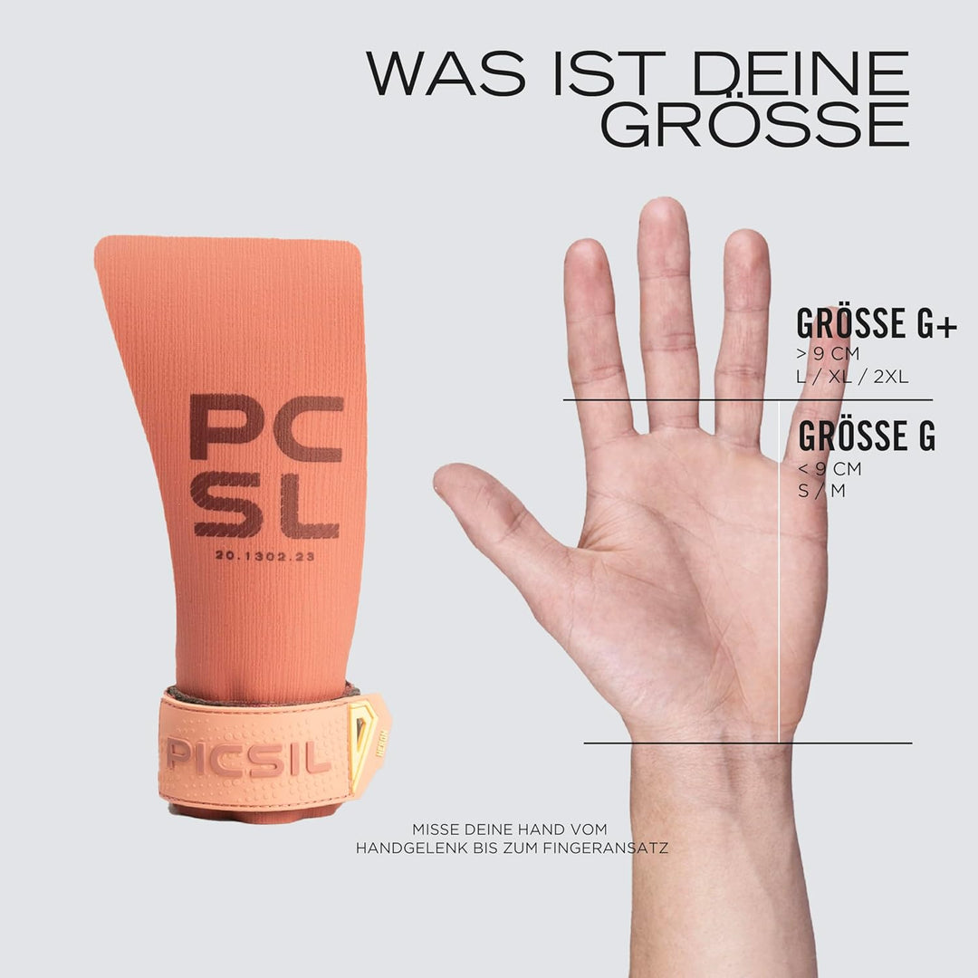 PICSIL Heron Hand Grips – Handschutz aus Aramidfasern, Nutzung mit oder ohne Magnesia, für WOD, Cros