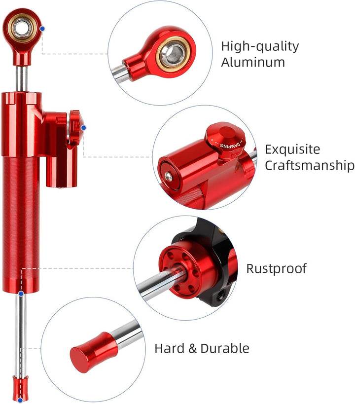 ulip Lenkungsdämpfer Set für Speedual Zero 10 x 10 Zoll Dämpfungslineal Stabilisator Zubehör Elektro
