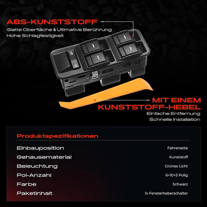 Fensterheber Schalter Vorne Links für Discovery III L319 LA_ TAA R a n g e R-o-v-e-r Sport L320 2005