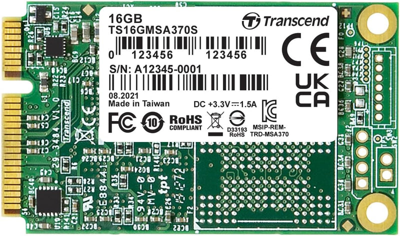 Transcend 16 GB mSATA SSD SATA3 MLC