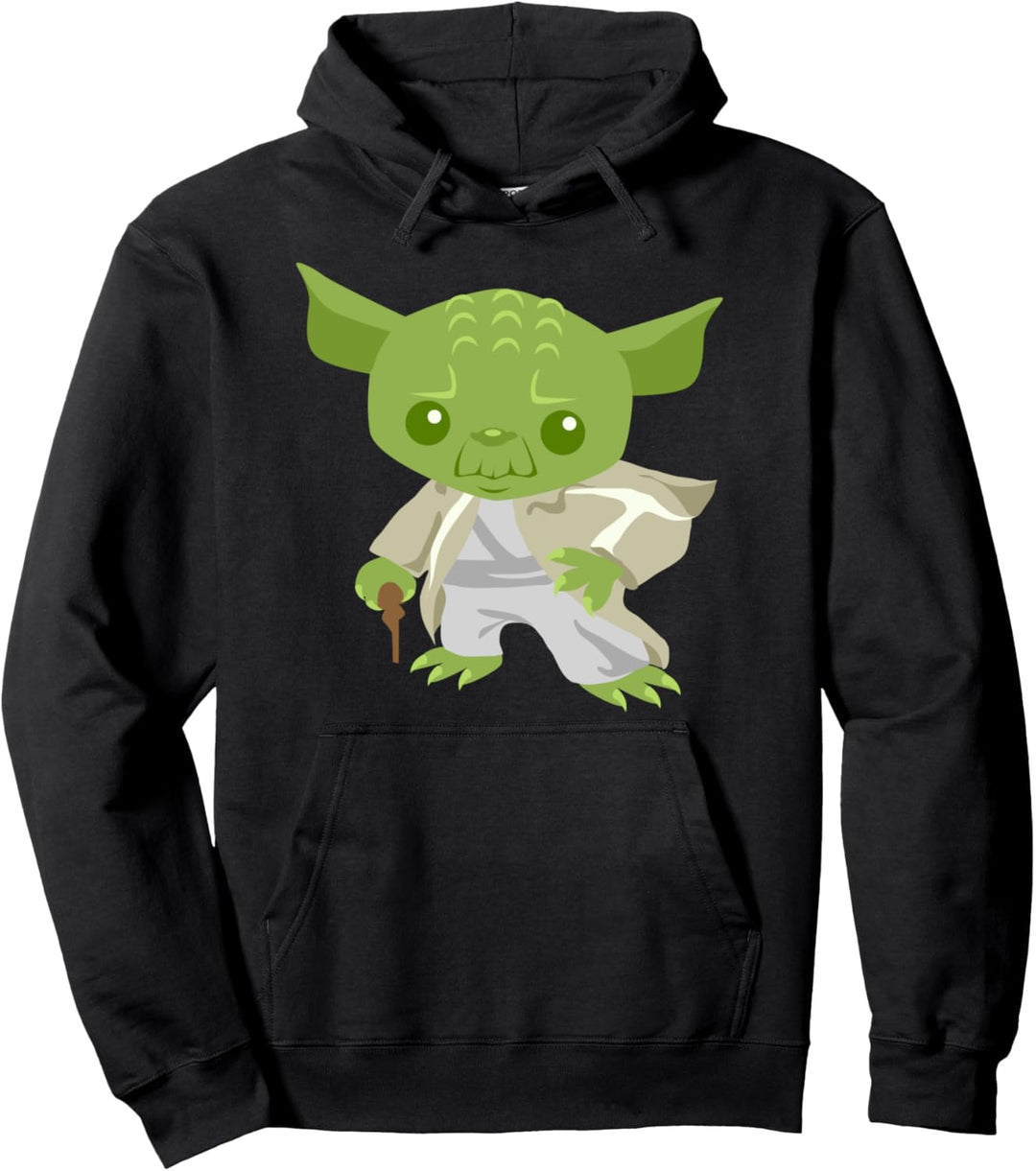 Star Wars Yoda The Cute Wise-Guy Cartoon Jedi Pullover Hoodie