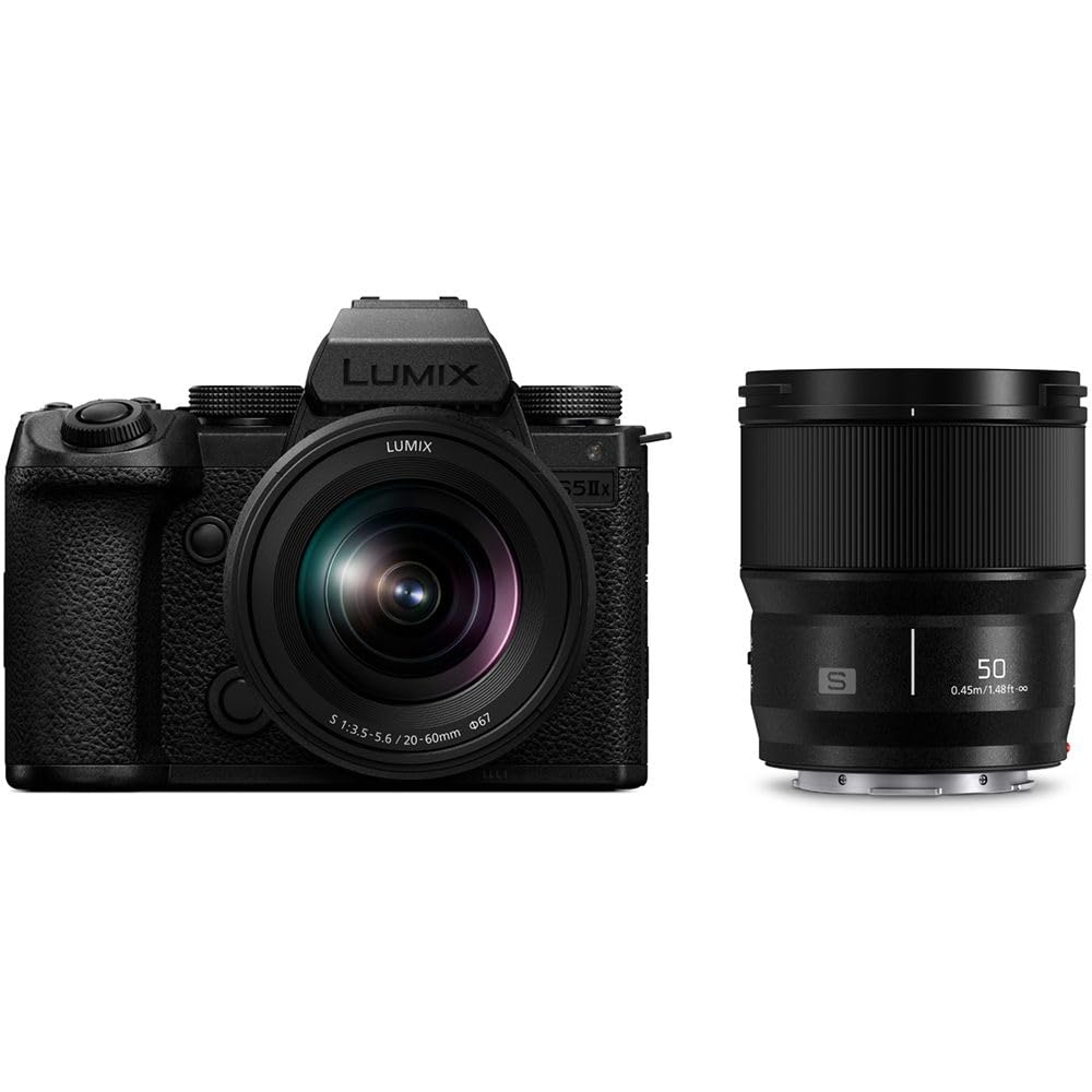 PANASONIC Lumix S5 Mark II X + Objectif 20-60 + Objectif 50mm f/1.8